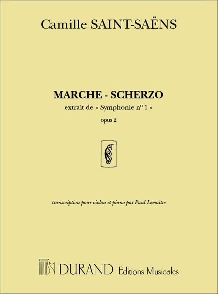 Marche Scherzo Extrait De Symphonie N.1 Opus 2